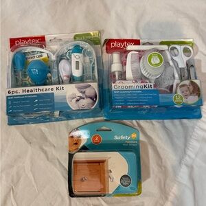 Playtex 6pc Healthcare and Grooming Kit - Blue and White